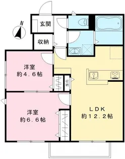メゾン・ド・モモ【1階】の間取り