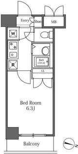 東京都渋谷区広尾1【マンション】の間取り