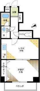 ベルサージュ目白【3階】の間取り