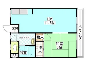 キャッスル【2階】の間取り