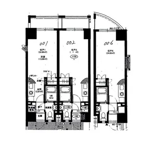 マーレタワー天神【4階】の間取り