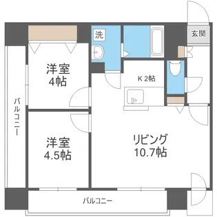 レジディア札幌駅前【11階】の間取り