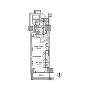 パークハビオ門前仲町【8階】の間取り