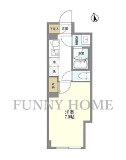 ウェルスクエア学芸大学II【1階】の間取り