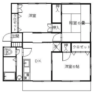 欅ハイツ【1階】の間取り