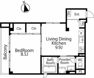 Keepers 六本木【2階】の間取り