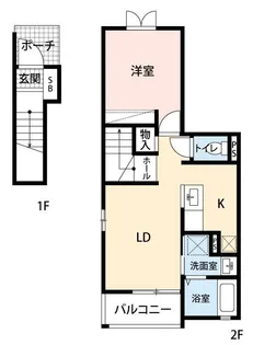 プロムナード貝塚公園II【2階】の間取り