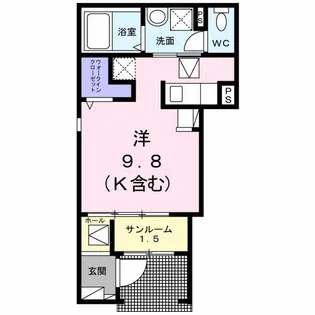 エル・ソラーレ【1階】の間取り