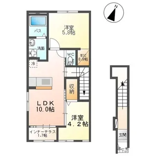ア キラキラII【2階】の間取り