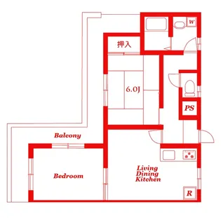 メインステージ鶴見【1階】の間取り