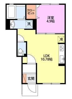 グレイスハイム【1階】の間取り