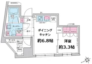 ステラメゾン三軒茶屋【6階】の間取り