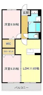 リーフ萩丘【1階】の間取り