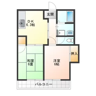 第二大ヤブビル【3階】の間取り