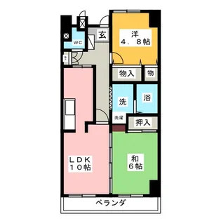 ナビシティ応仁町【2階】の間取り
