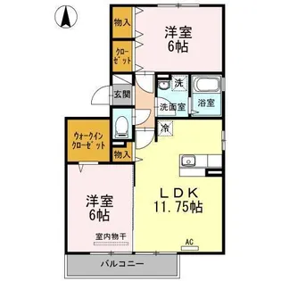 ロアジス【2階】の間取り