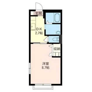 サニーヴィラ馬橋A【1階】の間取り