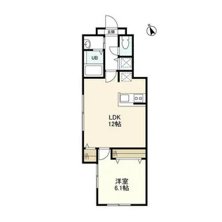ウェルスクエア等々力【1階】の間取り