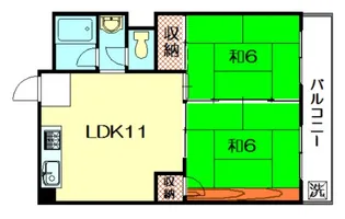 マンション高原【3階】の間取り