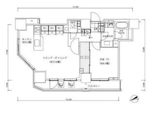 パークキューブ愛宕山タワー【20階】の間取り