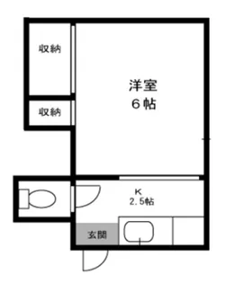 あすかアパートメント大井町【2階】の間取り