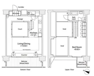 イプセ学芸大学【9階】の間取り