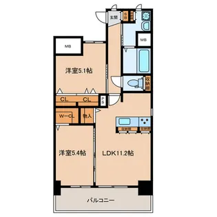 万玉ビル【保証】【4階】の間取り