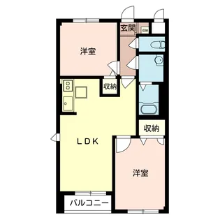 アヴェンティーノ八雲【1階】の間取り