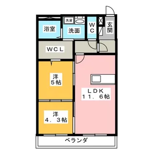 bloom【2階】の間取り