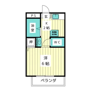 ジュネス社ヶ丘【2階】の間取り