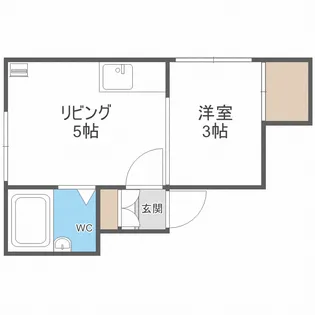 ロイヤルコート平岸【2階】の間取り