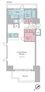 レジディア品川【2階】の間取り