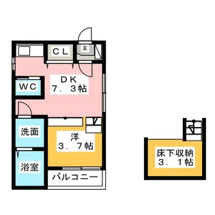 ハーモニーテラス野並IV【2階】の間取り