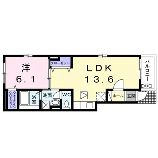 メゾン ミニョン【1階】の間取り