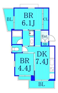 ボンボヤージ2010【3階】の間取り