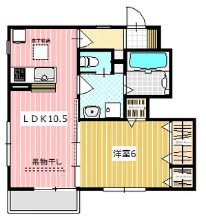 グリーンタウン松枝【1階】の間取り