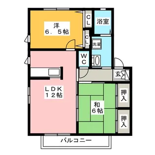 グランシャリオ A棟【1階】の間取り