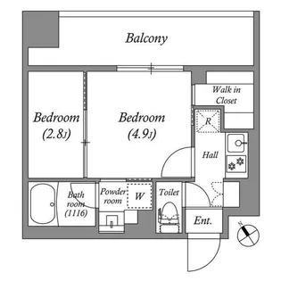 ACP Residence 西巣鴨【5階】の間取り