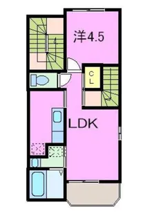 サンフェリシアン綾部駅前【2階】の間取り