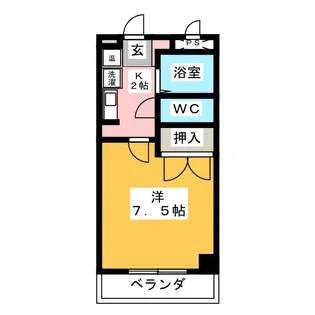 VINGT-CINQ COURT【5階】の間取り