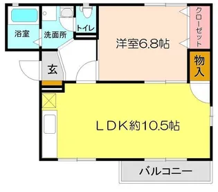 パークハイツKOIKE【2階】の間取り