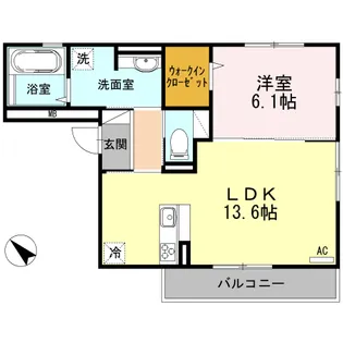 ジュメオス【3階】の間取り