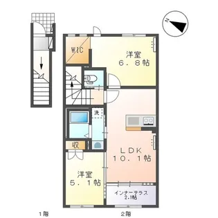 グランフォンテーヌ3【2階】の間取り