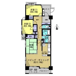 ロイヤルメドゥ東心斎橋【3階】の間取り