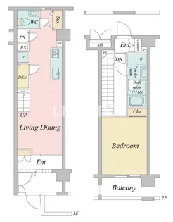 ニューシティアパートメンツ亀戸【6階】の間取り