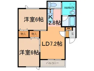 ノーストピアB【1階】の間取り
