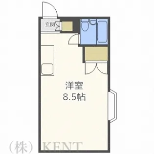 ハイデンスMM八軒【3階】の間取り
