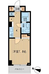 KDXレジデンス幡ヶ谷【3階】の間取り