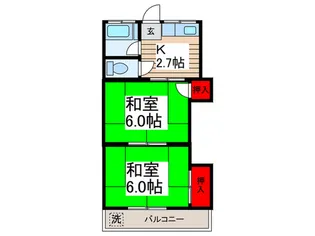 豊川コ-ポ【1階】の間取り