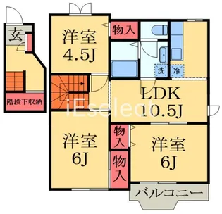 レジデンス・リーブラC【2階】の間取り